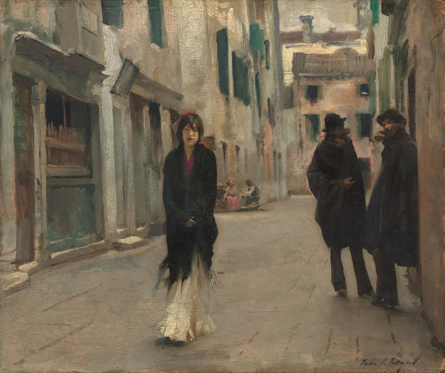 Straat in Venetië - John Singer Sargent