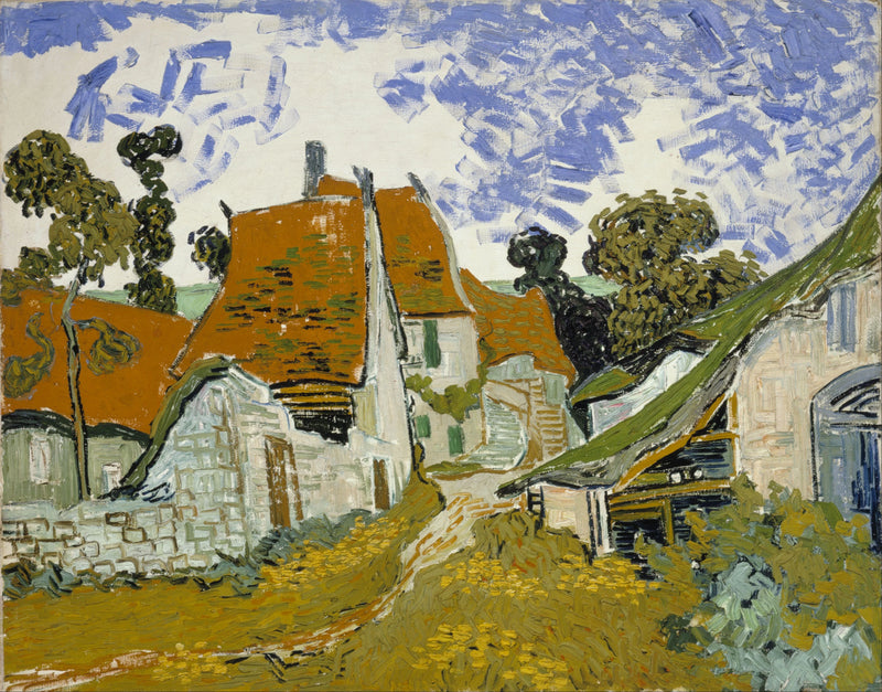 Straat in Auvers-sur-Oise - Vincent van Gogh