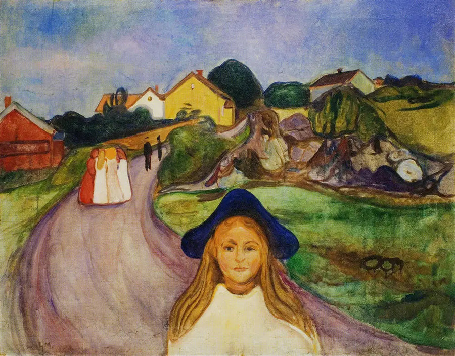 straat van Åsgårdstrand - Edvard Munch