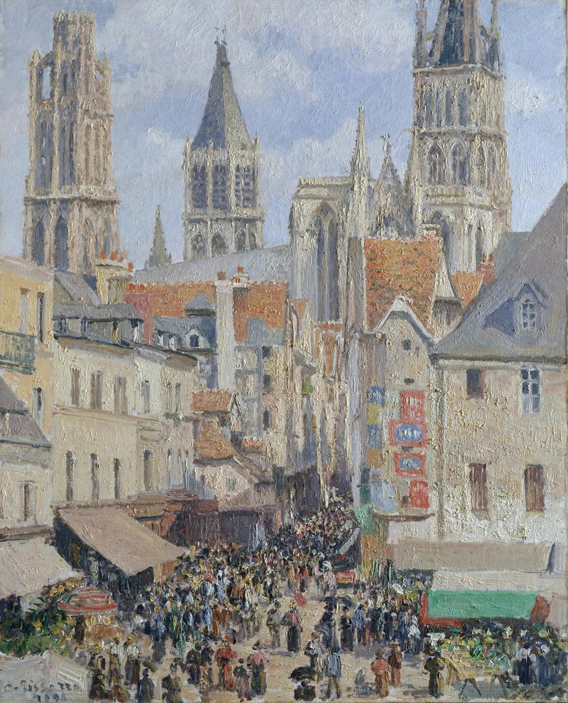 Rue de de Kruidenier, Rouen - Camille Pissarro