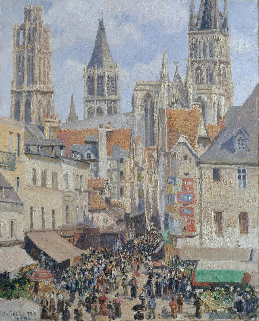 Rue de de Kruidenier, Rouen - Camille Pissarro