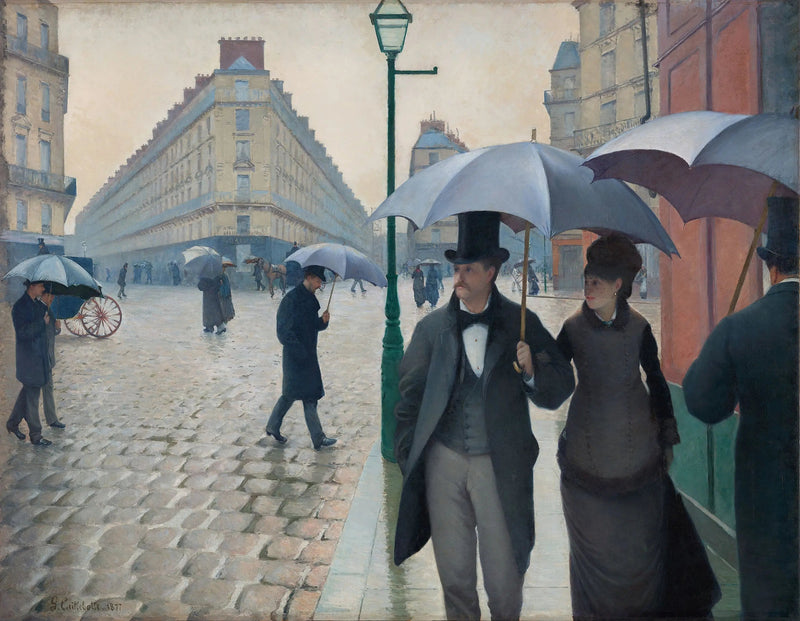Rue de Paris, regenachtige tijd - Gustave Caillebotte
