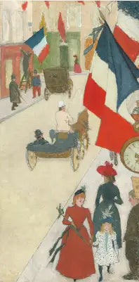 Rue de Parme in Parijs, 14 juli - Pierre Bonnard