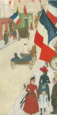 Rue de Parme in Parijs, 14 juli - Pierre Bonnard