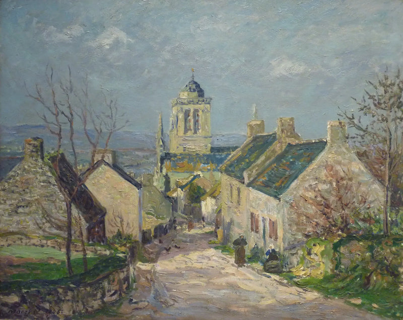 Dalende straat in Locronan - Maxime Maufra