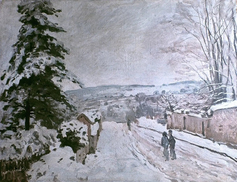 Rue van het Vliegende Hart in Louveciennes - Alfred Sisley