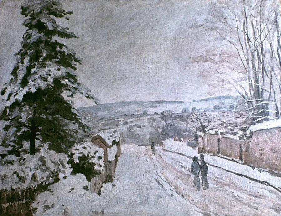 Rue van het Vliegende Hart in Louveciennes - Alfred Sisley