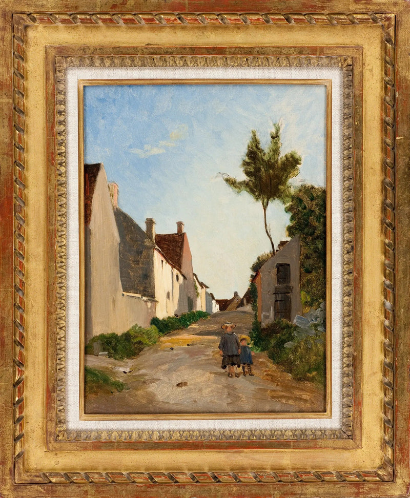 Dorpstraat, Chailly - Frédéric Bazille