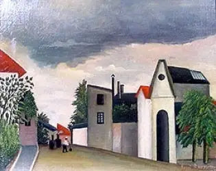 Straat en Voorstad - Henri Rousseau
