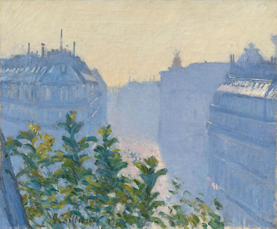 Rue Halévy, uitzicht vanaf een balkon - Gustave Caillebotte