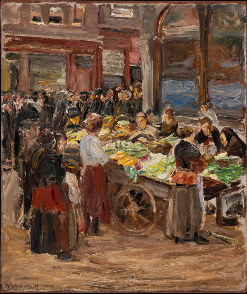 Joodse straat in Amsterdam - Max Liebermann
