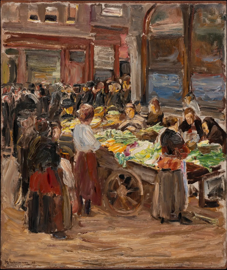 Joodse straat in Amsterdam - Max Liebermann