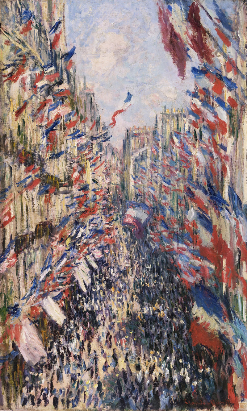 Rue Montorgueil, viering van 30 juni 1878 W469 - Claude Monet