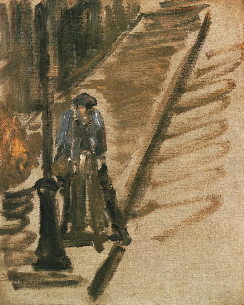 Rue Mosnier aan de Rémouleur - Édouard Manet
