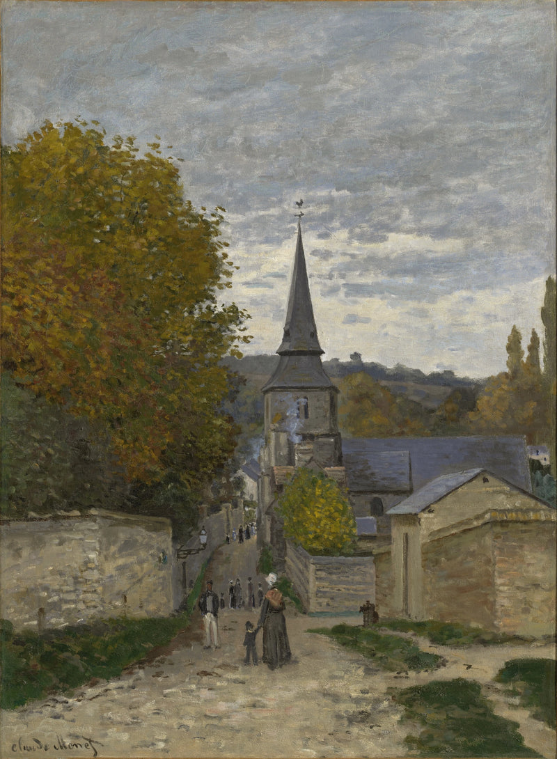 Straat in Sainte-Adresse W98 - Claude Monet