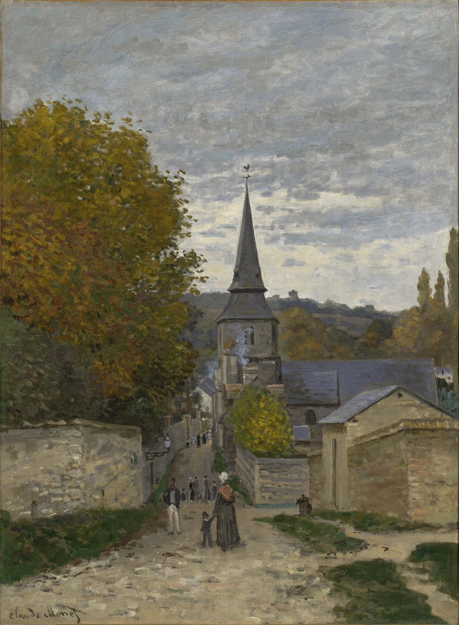Straat in Sainte-Adresse W98 - Claude Monet