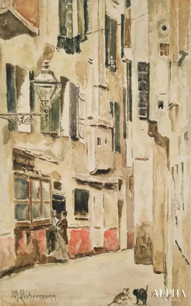 Rue Vénitienne, 1878 - Max Liebermann - Reproductions de tableaux et peintures haut de gamme