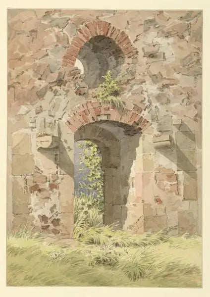 Ruïne van de poort van Heiligen Kreuz, Meissen - Caspar David Friedrich