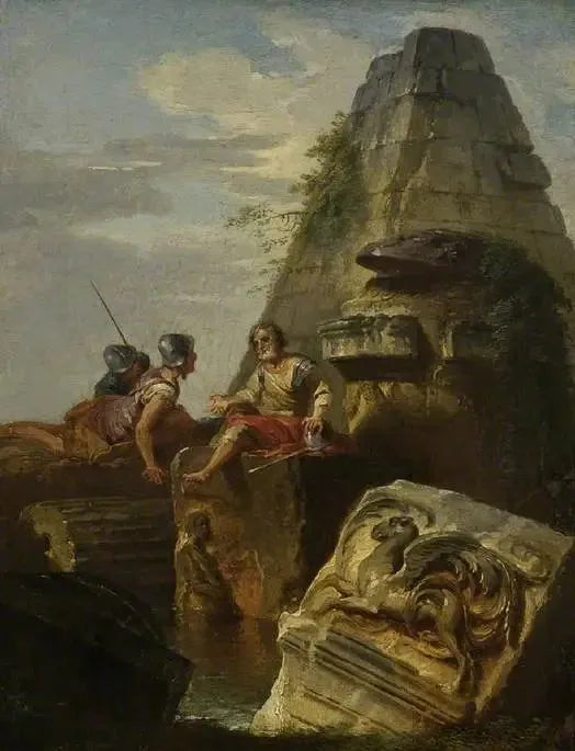 Ruïnes met figuren - Giovanni Paolo Panini

Source:
Ruines avec figures - Giovanni Paolo Panini