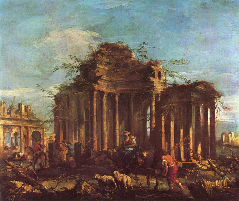 Ruïnes met staffage - Francesco Guardi