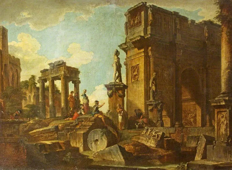 Klassieke ruïnes met de Constantijnboog - Giovanni Paolo Panini

Source:
Ruines classiques avec l'arc de Constantin - Giovanni Paolo Panini