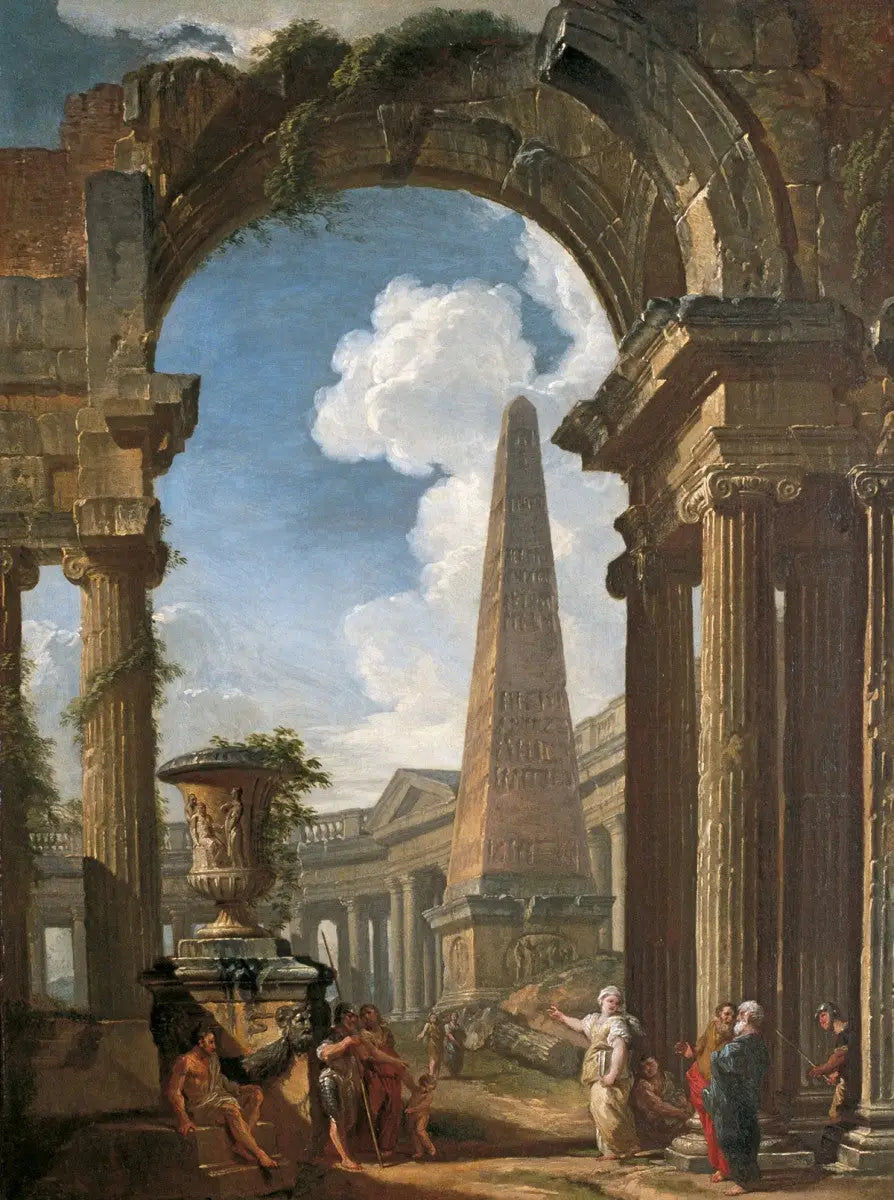 Ruïnes van een tempel met een sibille - Giovanni Paolo Panini

Source:
Ruines d'un temple avec une sibylle - Giovanni Paolo Panini