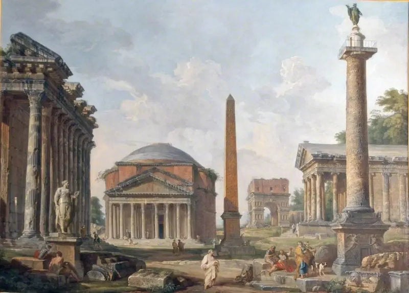 Romeinse ruïnes - Giovanni Paolo Panini

Source:
Ruines de Rome - Giovanni Paolo Panini