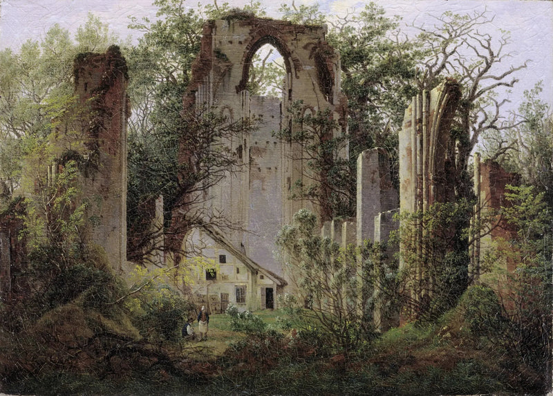 ruïnes van het klooster van Eldena, nabij Greifswald - Caspar David Friedrich