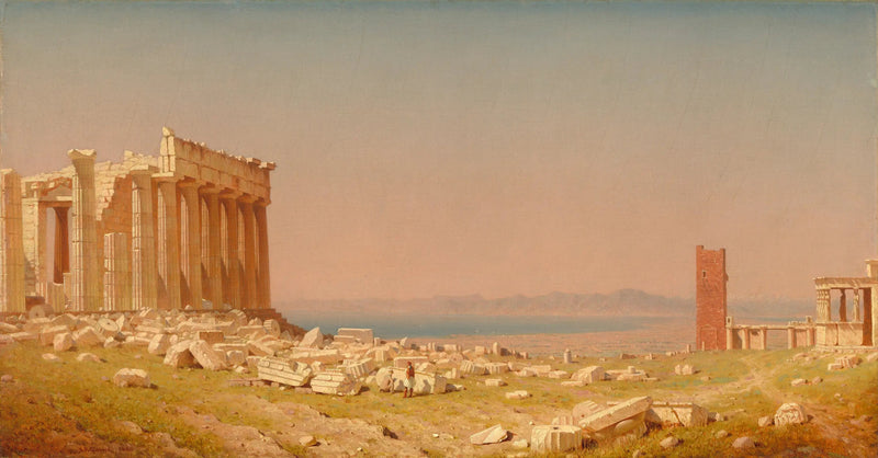 Ruïnes van het Parthenon - Sanford Robinson Gifford