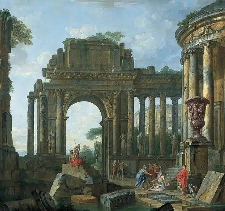 Romeinse ruïnes - Giovanni Paolo Panini

Source:
ruines romaines - Giovanni Paolo Panini