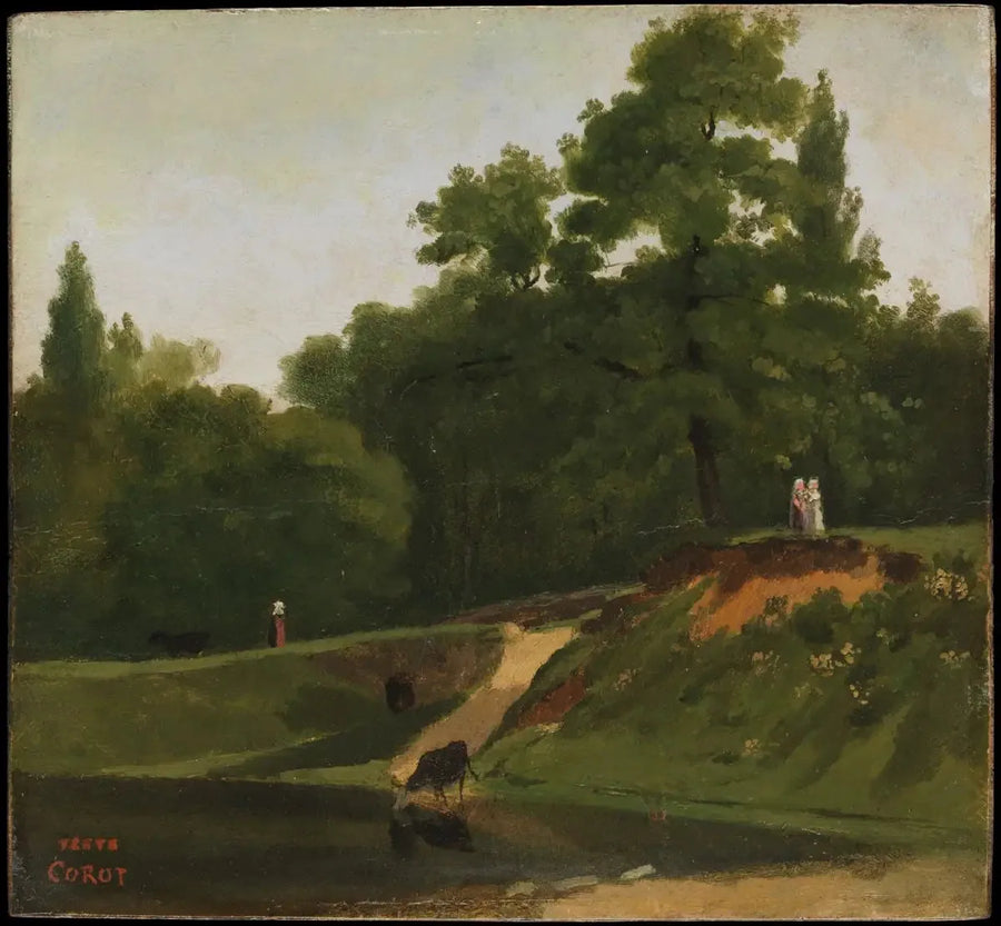 Beekje bij het eigendom van Corot, Ville d'Avray - Jean-Baptiste Camille Corot
