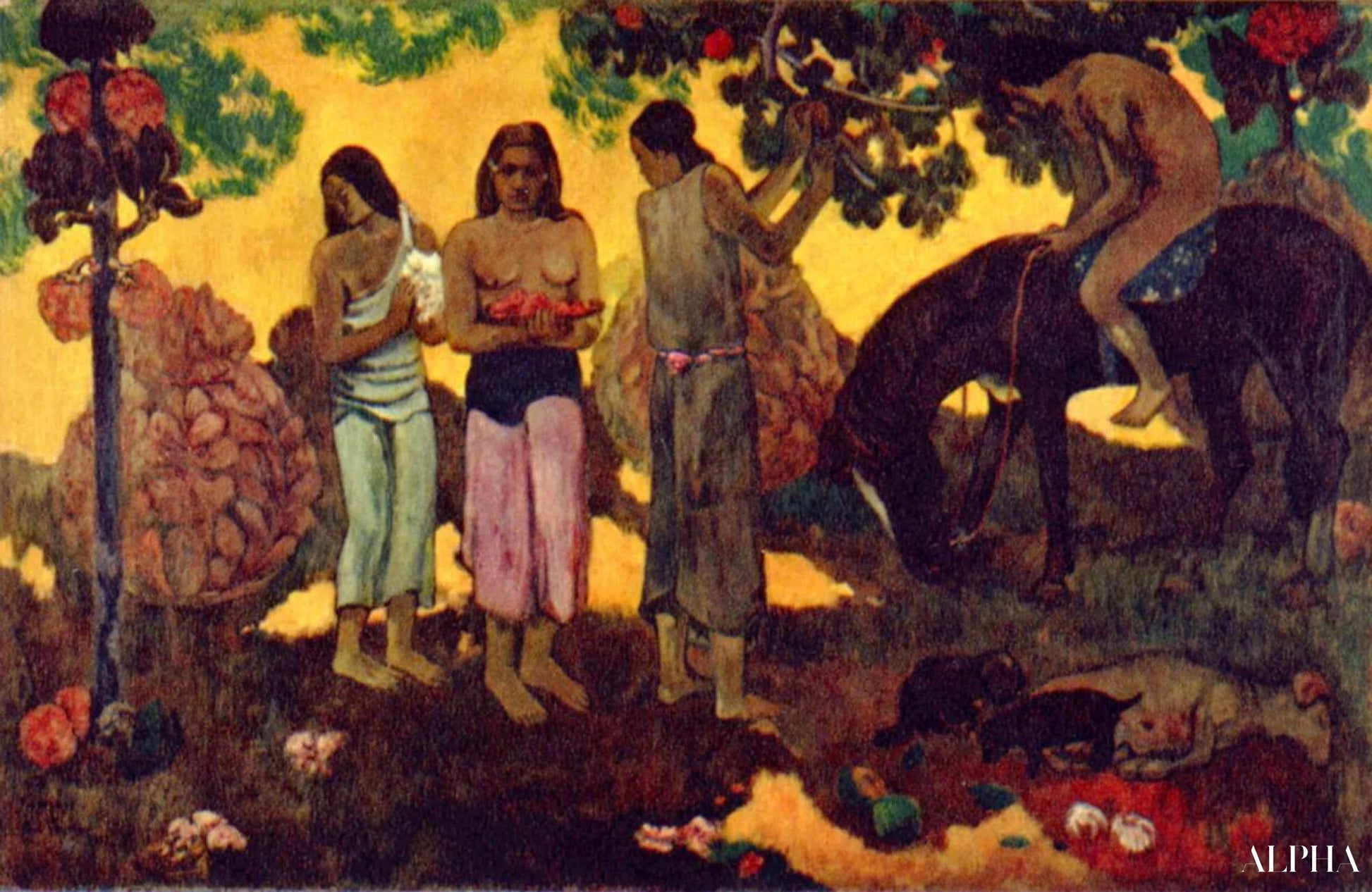 Rupe Rupe (de fruitpluk) - Paul Gauguin - Reproducties van schilderijen en hoogwaardige schilderijen