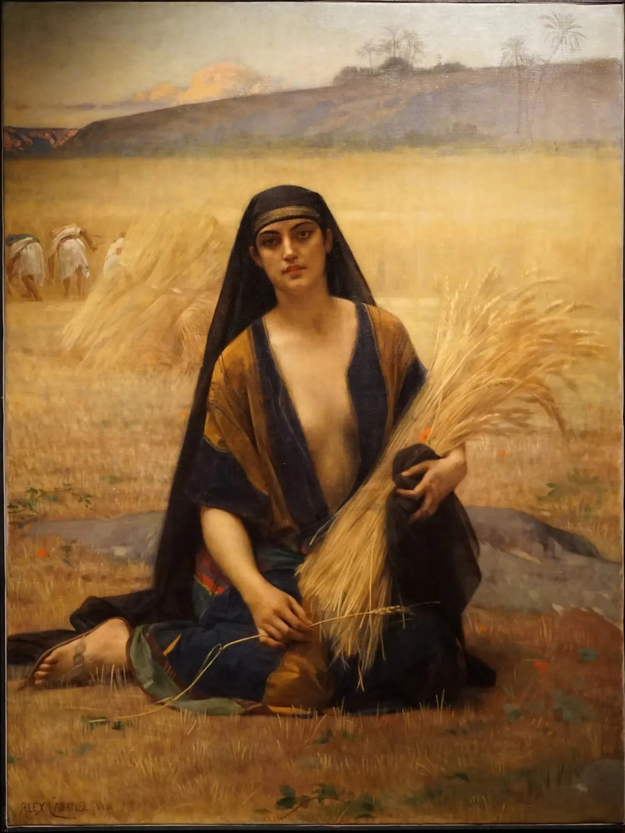 Ruth die door de velden van Booz loopt - Alexandre Cabanel

Source:
Ruth glanant dans les champs de Booz - Alexandre Cabanel