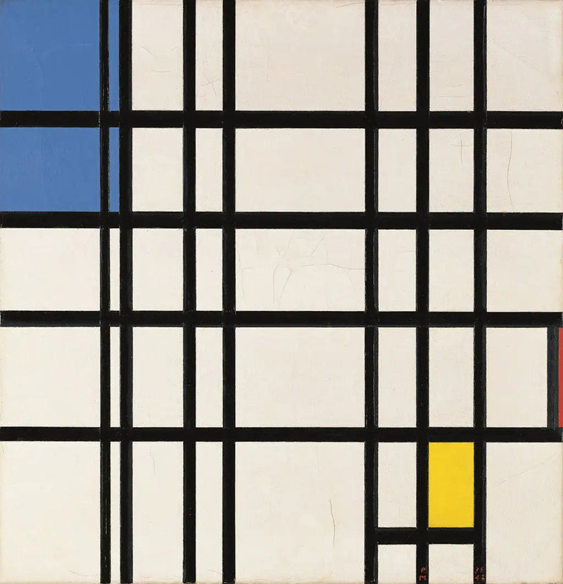 Ritme van rechte lijnen (en kleur?) - Piet Mondrian