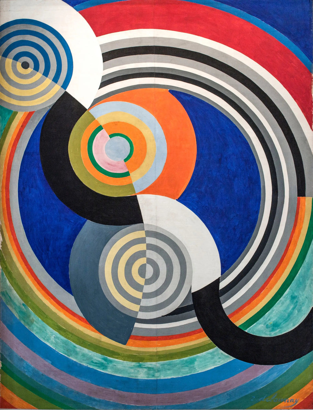 Rythme n°2, décoration pour le salon des Tuileries - Robert Delaunay image 1 reproduction d’œuvre d’art à l’huile