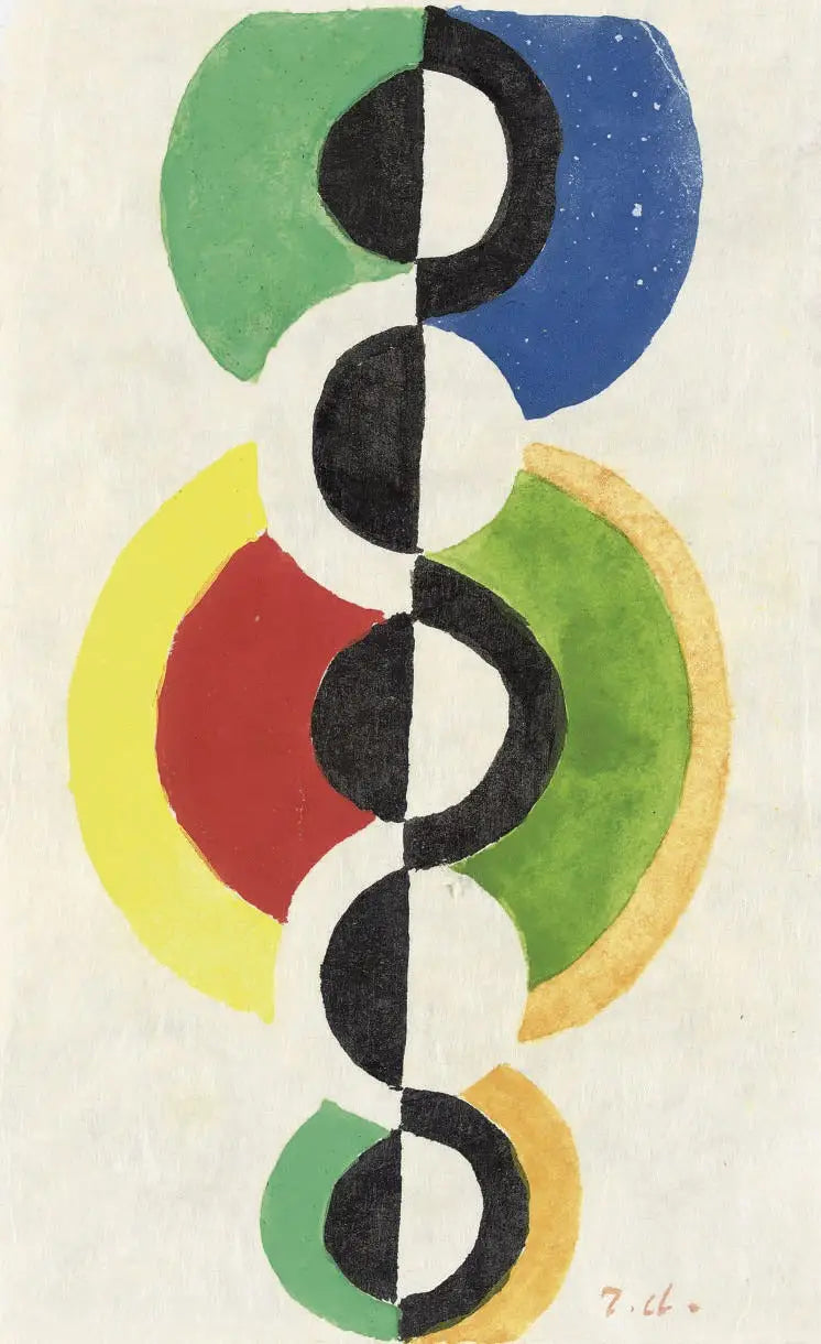Rythme - Robert Delaunay image 1 reproduction artisanale de tableau
