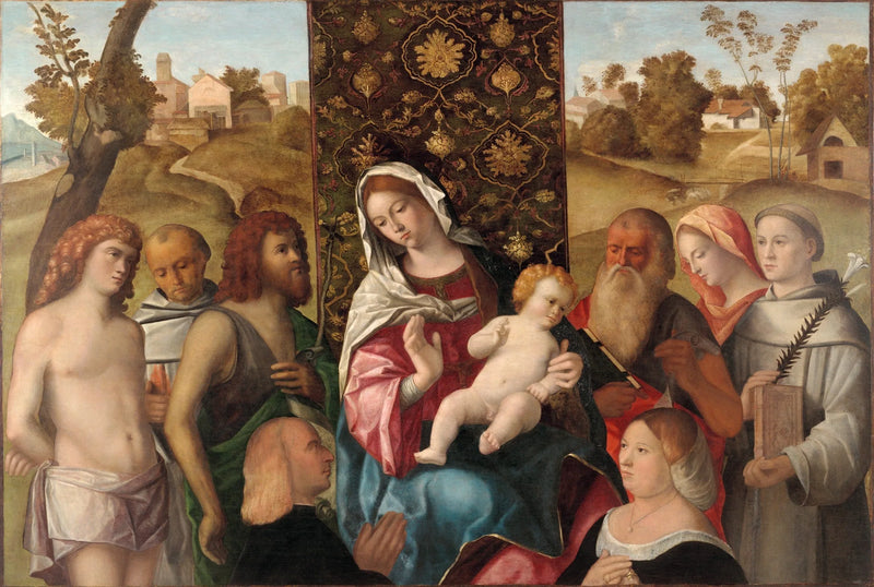 Sacra Conversatie met de donateurs - Cima da Conegliano
