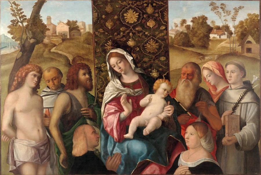 Sacra Conversatie met de donateurs - Cima da Conegliano