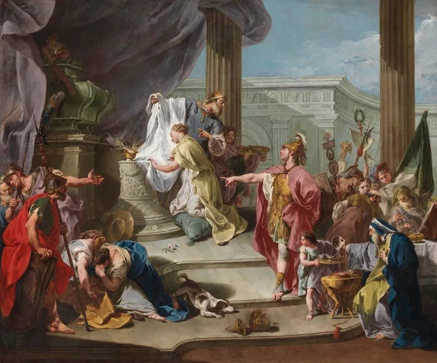 Opoffering van Polyxena - Giovanni Battista Pittoni