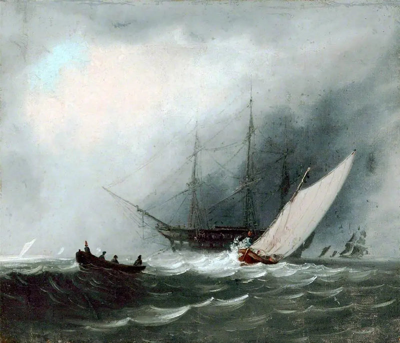 Zeilschip (Oorlogsschip) - J. M. W. Turner