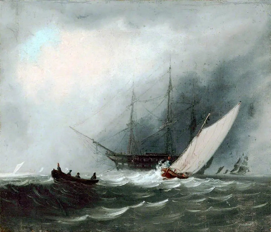 Zeilschip (Oorlogsschip) - J. M. W. Turner