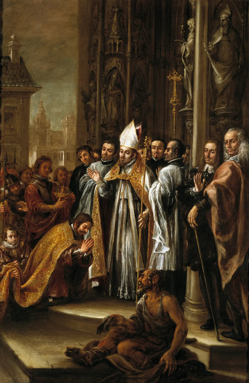 Sint Ambrocius absolveert keizer Theodosius - Juan de Valdés Leal