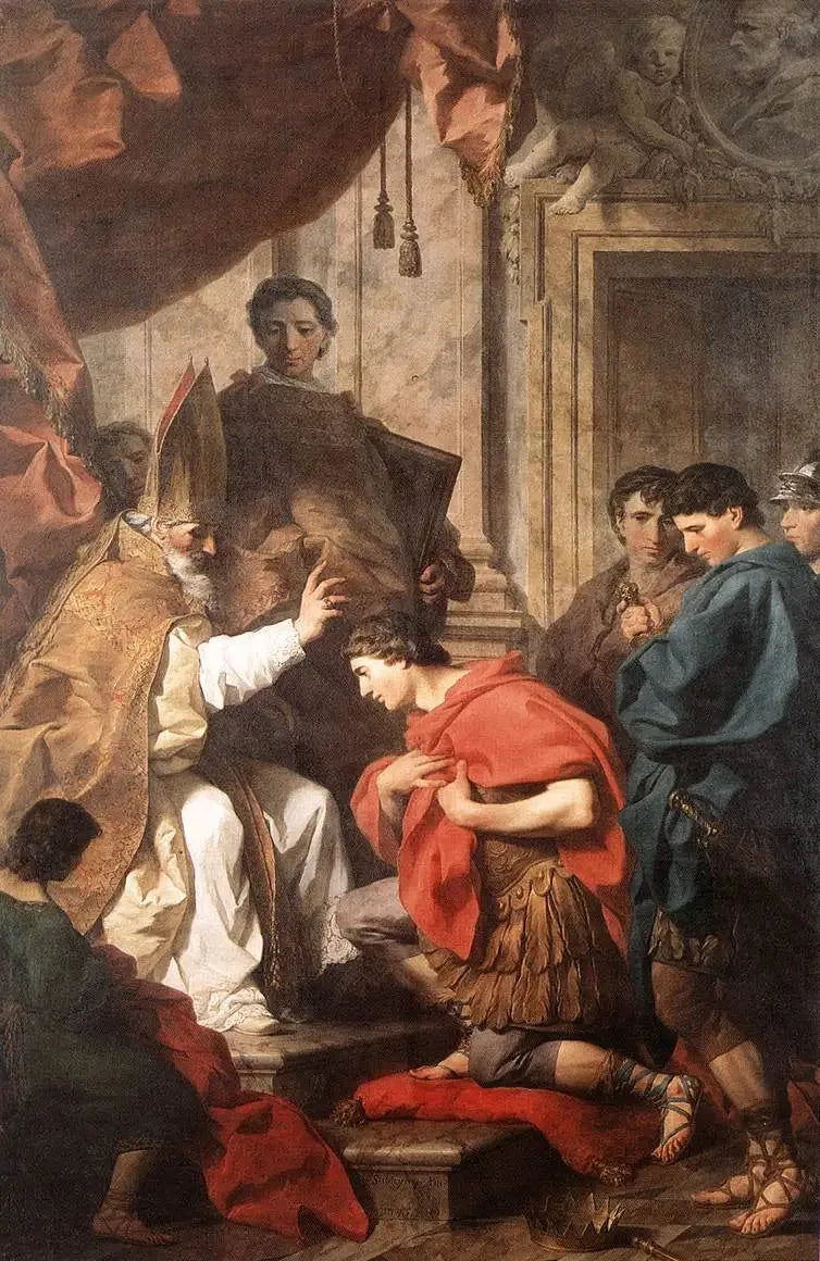 Sint Ambrosius Absoluut Theodosius - Pierre Subleyras