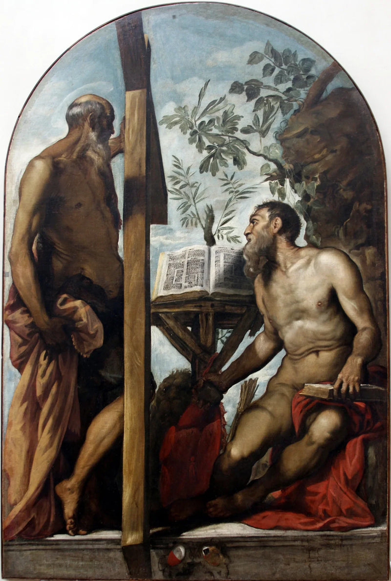 Sint André en Sint Jerôme - Jacopo Tintoretto