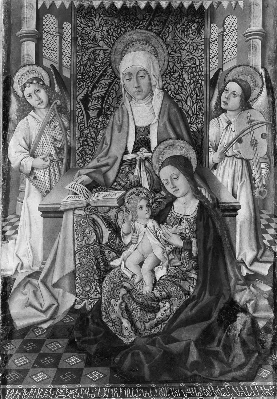 Saint Anne Enthroned with the Virgin and Child - Osma Master
