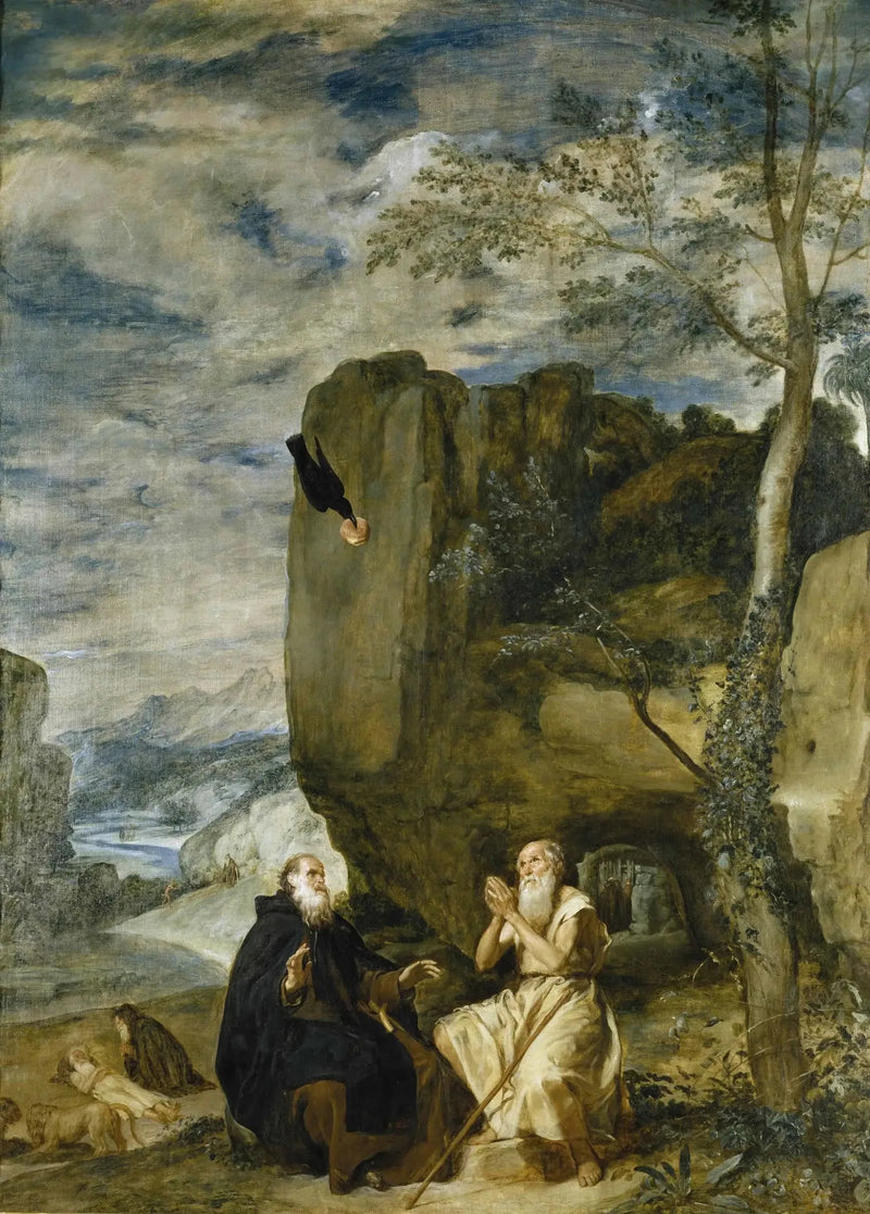 Sint-Antonius Abt en Sint Paulus, eerste kluizenaar - Diego Velázquez