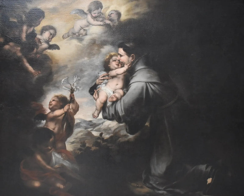 Sint-Antonius van Padua aanbiddend het Kind Jezus - Bartolomé Esteban Murillo

Source:
Saint Antoine de Padoue adorant l'Enfant Jésus - Bartolomé Esteban Murillo