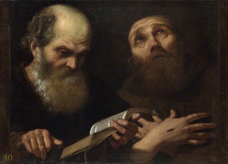 Sint-Antonius de Abt en Sint-Franciscus van Assisi - Andrea Sacchi