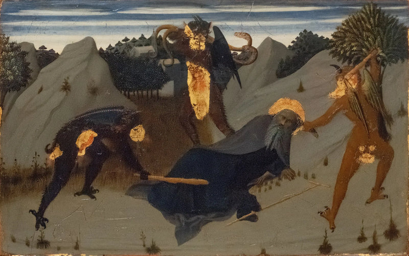 Sint-Antonius vervolgd door demonen - Stefano di Giovanni (Sassetta)