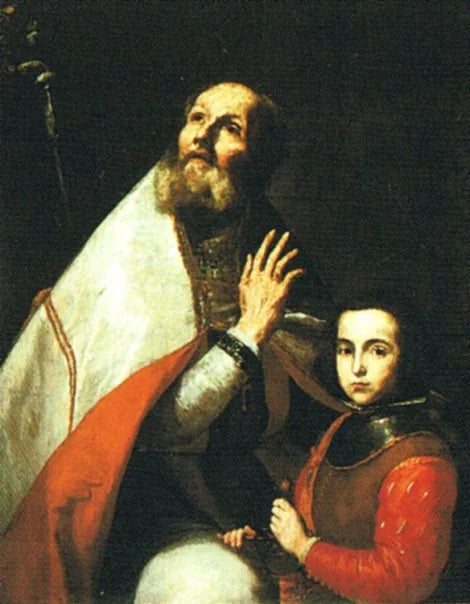 Sint-Augustinus met een jongen. - Jusepe de Ribera